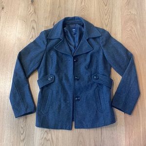 GAP Gray Wool Pea Coat